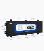 12v 200ah Slimline Lifepo4 Lithium Iron Battery - Image 2