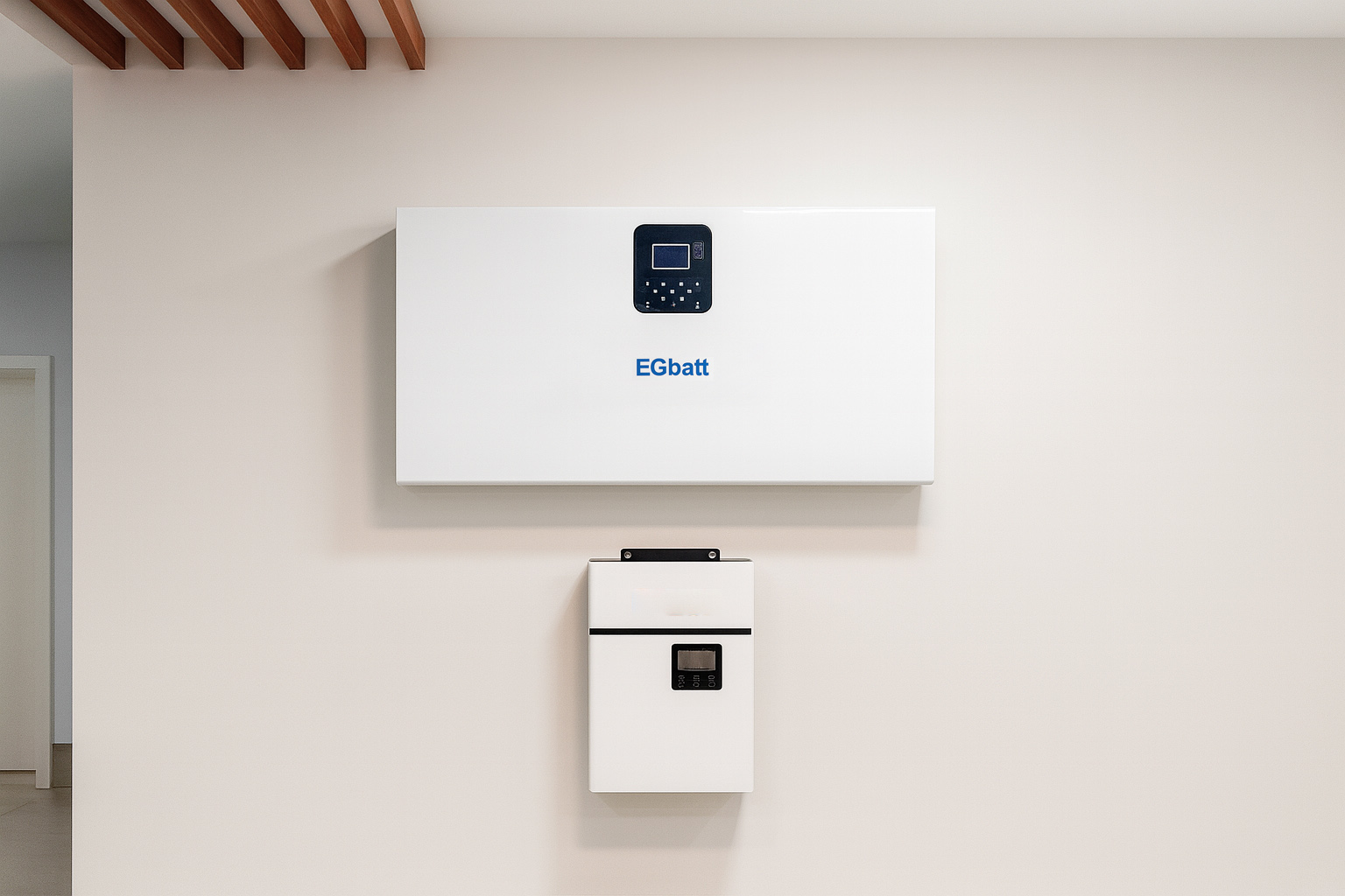 blade powerwall mounted on the wall
