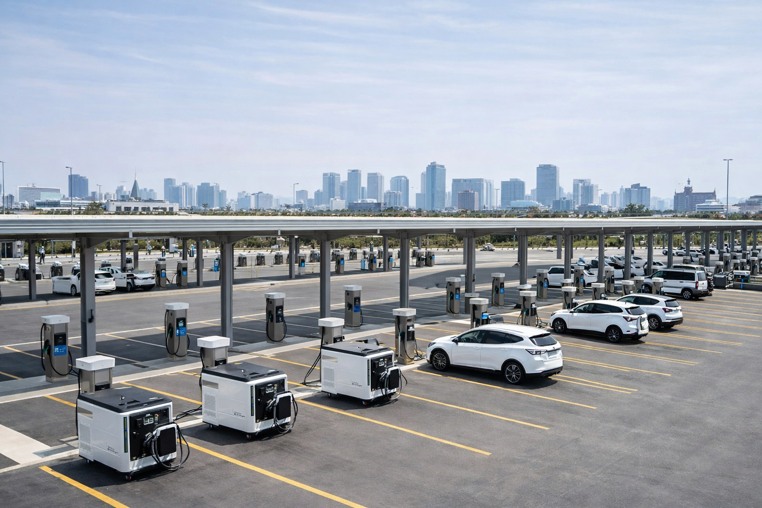 200kwh battery storage EV charging station