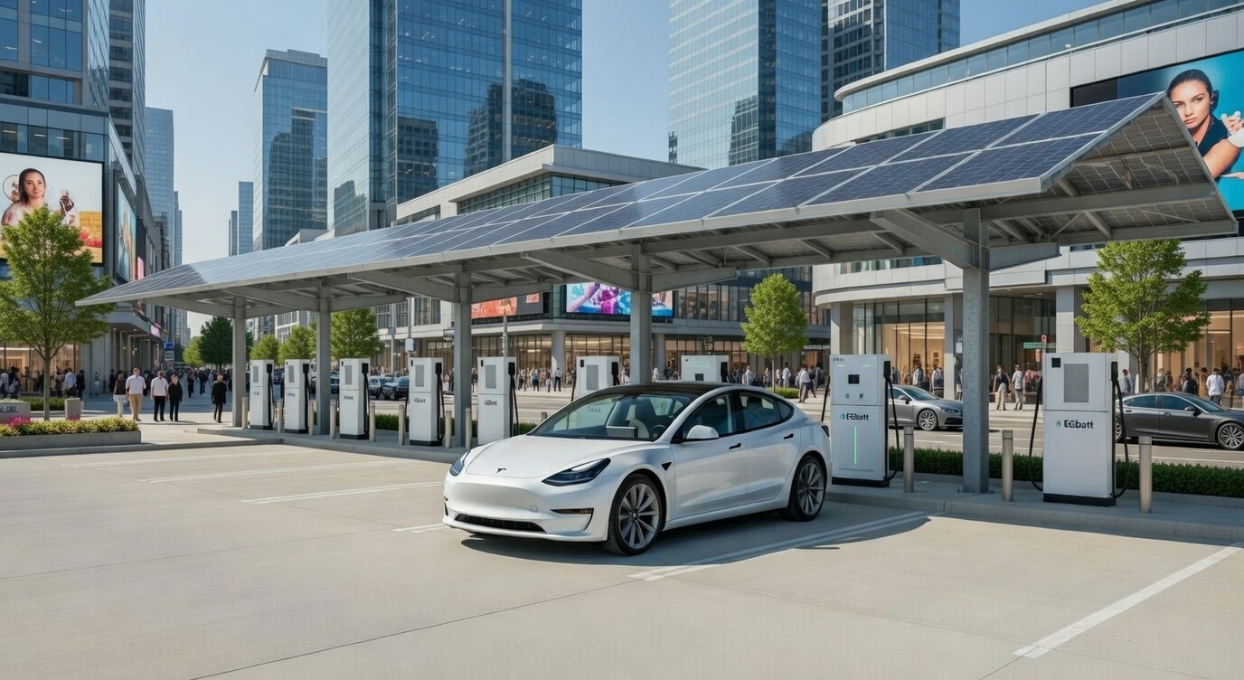 DC fast charger BESS commercial station