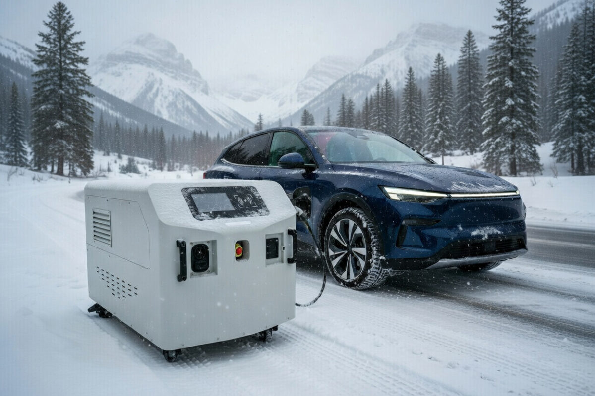 charging at snow road