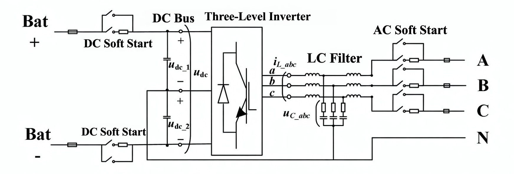 Electrical schematic diagram 125kw pcs